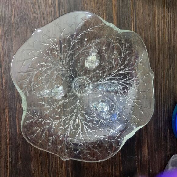 Lancaster Glass 3 Footed Bowl - Picture 1 of 11